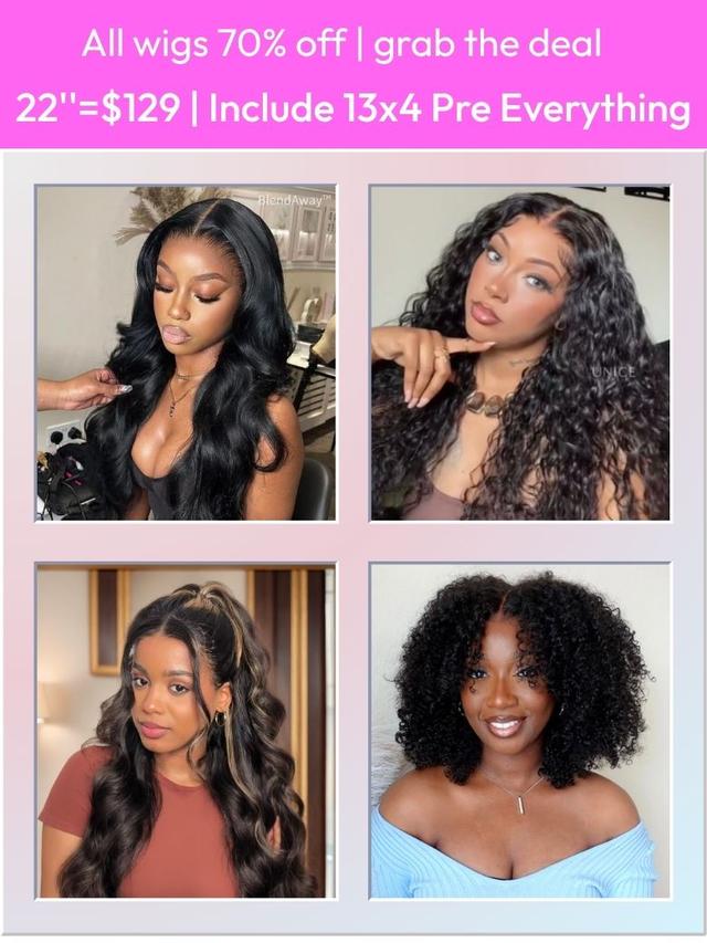 22 Inch=$129 All Wigs 70% OFF Include 13x4 Pre Everything Wig Last Chance Sale Limited Stock