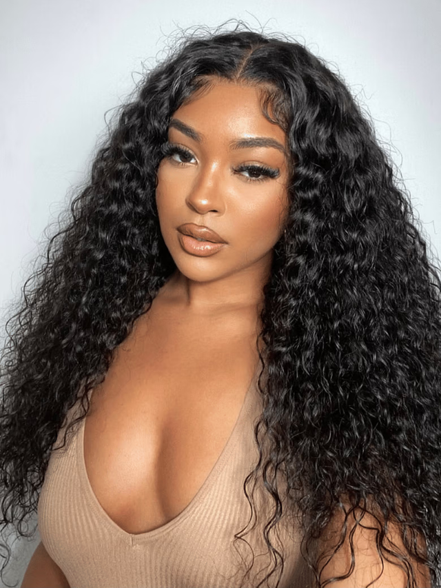 7x5 Bye-Bye Knots™ Wig Quick Glueless Wet & Wavy Water Wave Invisible Knots Wig