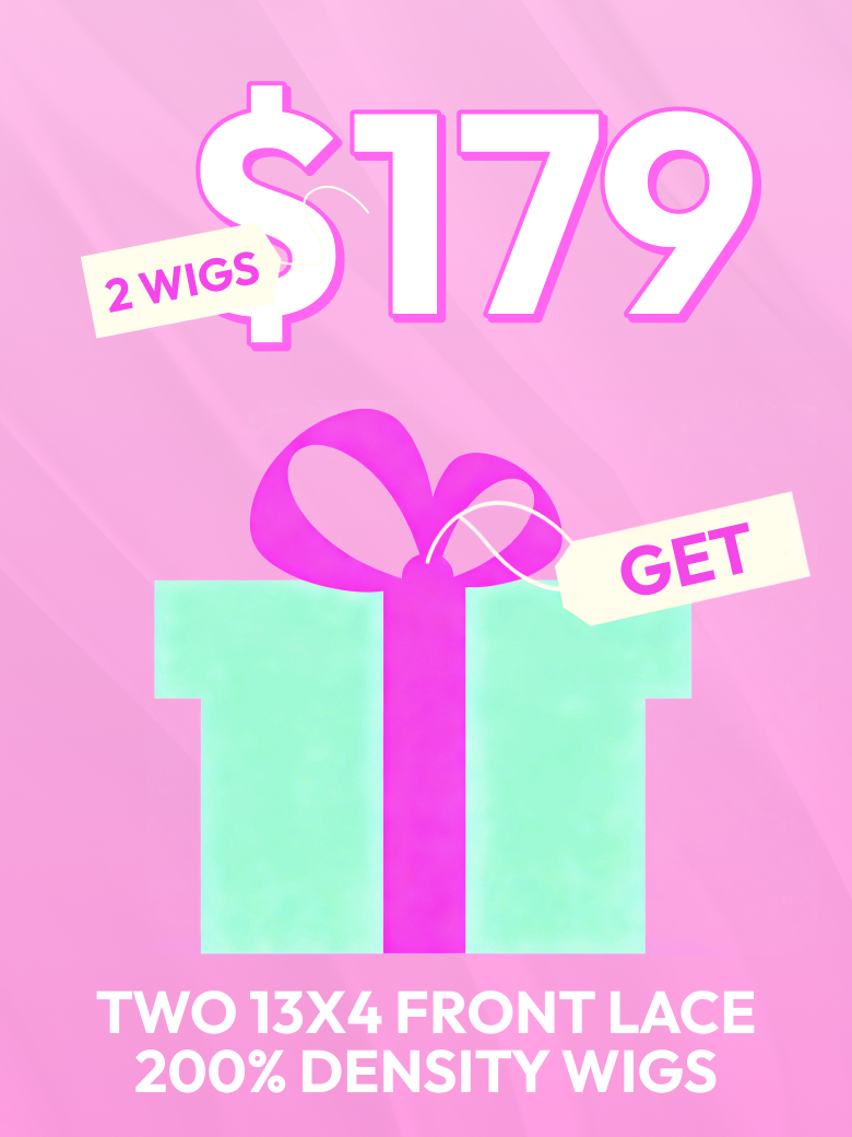 [$179 Mystery Box] Two 13X4 Front lace 200% Density wigs Valued $597 & Also Have HD Lace