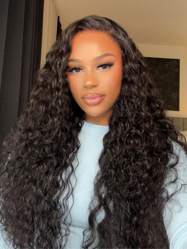 7x5 Drawstring Bye-Bye Knots™ Wig Quick Glueless Wet & Wavy Water Wave Invisible Knots Wig