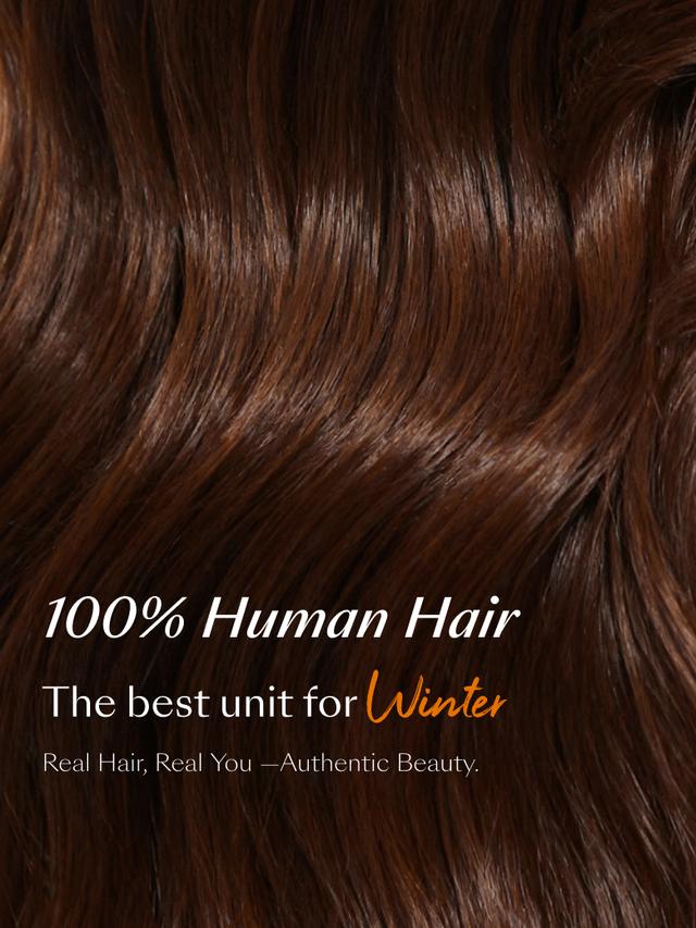 UNice Auburn Brown13x4 Pre-Everything™ Lace Frontal Loose Wave 100% Human Hair Wig with Invisi Drawstring & Face Framing Layers 150% Density