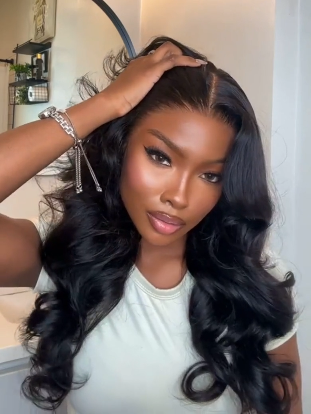 13x4 Pre-Everything™ Transparent Lace Front Pull And Go 3D Body Wave Wig Real Ear To Ear With Invisi Drawstring Wig