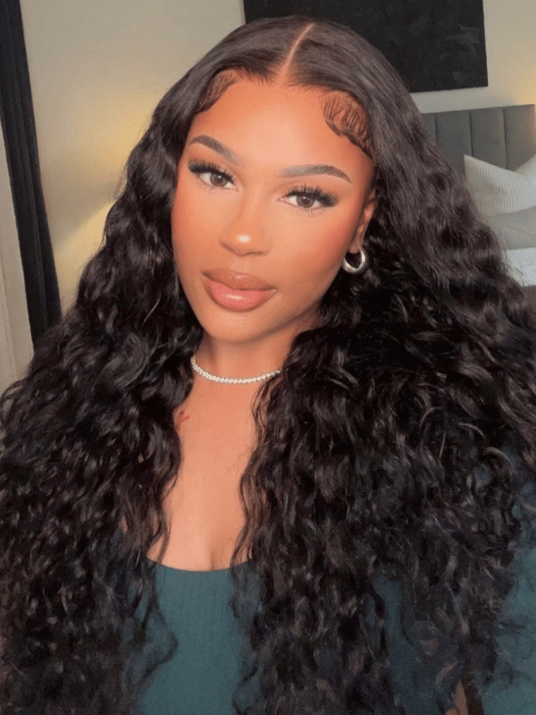 [Price Dropped To $79] 7x5 Bye-Bye Knots Wig Quick Glueless Wet & Wavy Water Wave Invisible Knots Wig