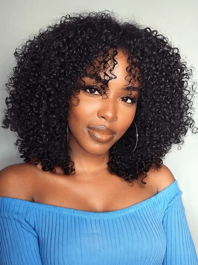 24" Inside| All Length $99 UNice New V Part Kinky Curly Glueless 0 Skill Needed Wig