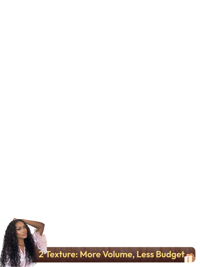 UNice 7x5 Bye Bye Knots & 13x4 Pre-Everything™ Lace Frontal Natural Black & Golden Brown Highlights Water Wave Curly Drawstring No Baby Hair