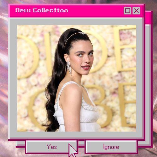 margaret qualley golden globes hair