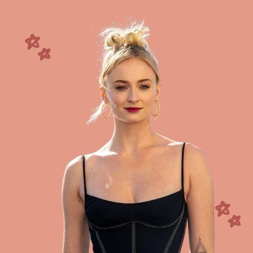 Sophie Turner Bun Hair
