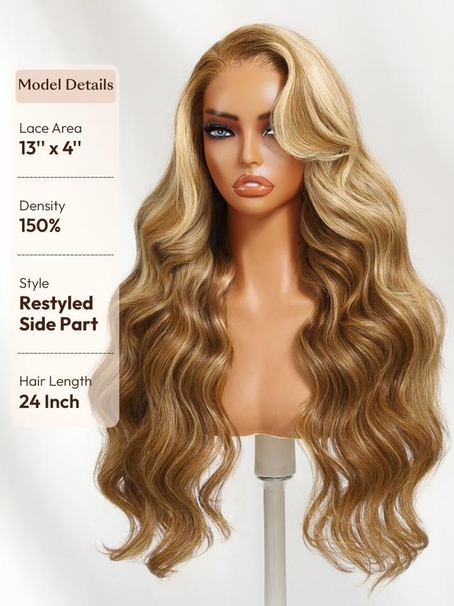 UNice Bye-Bye Knots Wig Pre-Cut 7x5 Glueless Lace & 13x4 Pre Everything Honey Blonde Body Wave Drawstring Wig