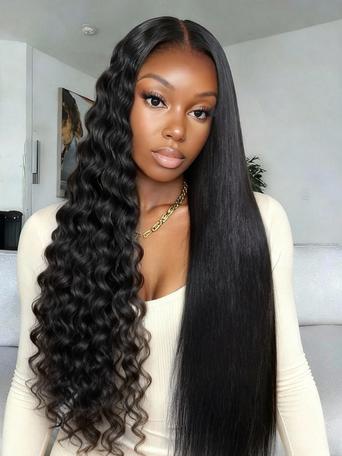 UNice 13x4 Pre-Everything™ Wet and Wavy 2-in-1 Straight to Water Wave Human Hair Wig WIith Invisi Drawstring