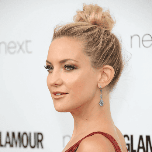 Kate Hudson High Messy Bun