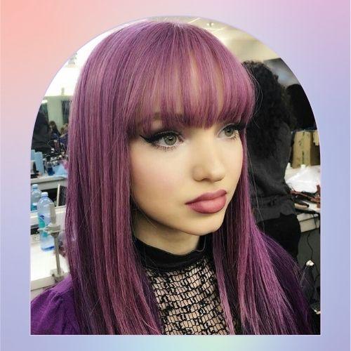 Dove Cameron Purple Hair