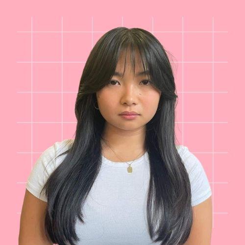 Stylish See-Through Bangs