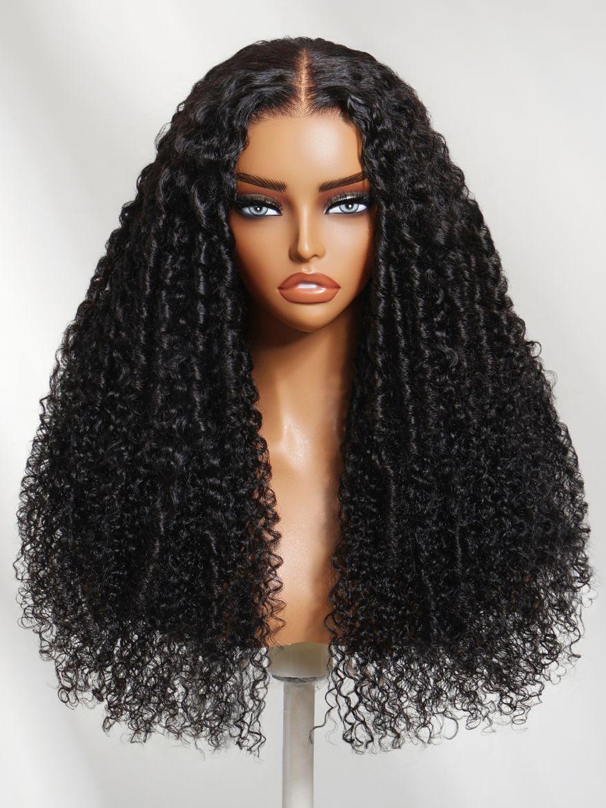 UNice Bye-Bye Knots™ 7x5 Lace Natural Black Defined Deep Wave Wig with Invisi Drawstring