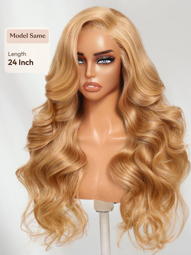UNice 13x4 Pre-Everything™ Lace Frontal Golden Blond Loose Body Wave Face Framing Layers Drawstring Wig
