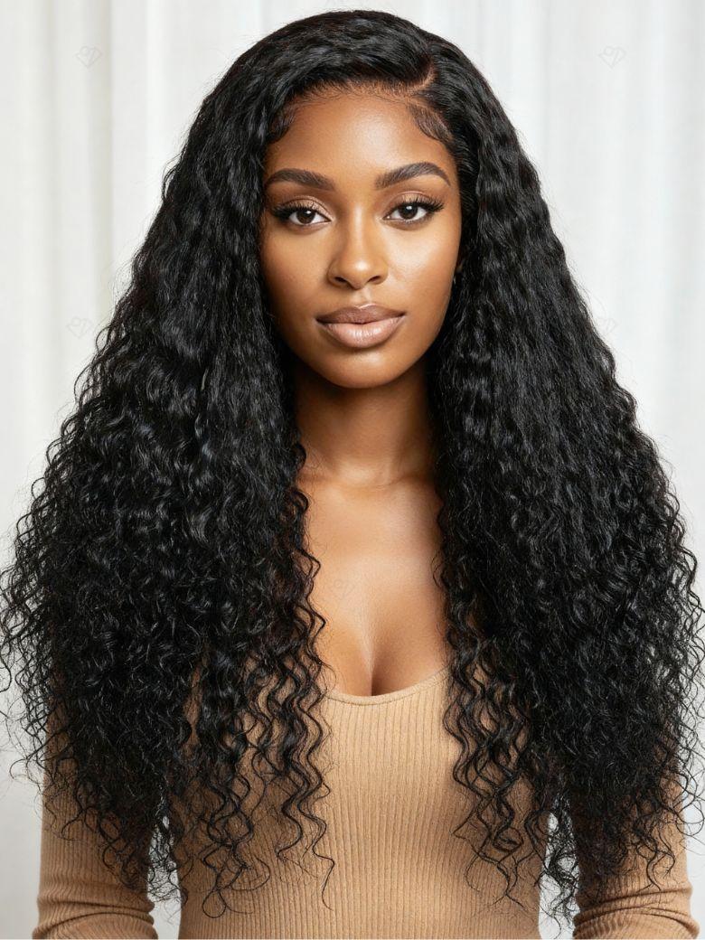 UNice 13x4 Pre-Everything™ Kinky Blowout to jerry Curly Side Part Wig WIith Invisi Drawstring