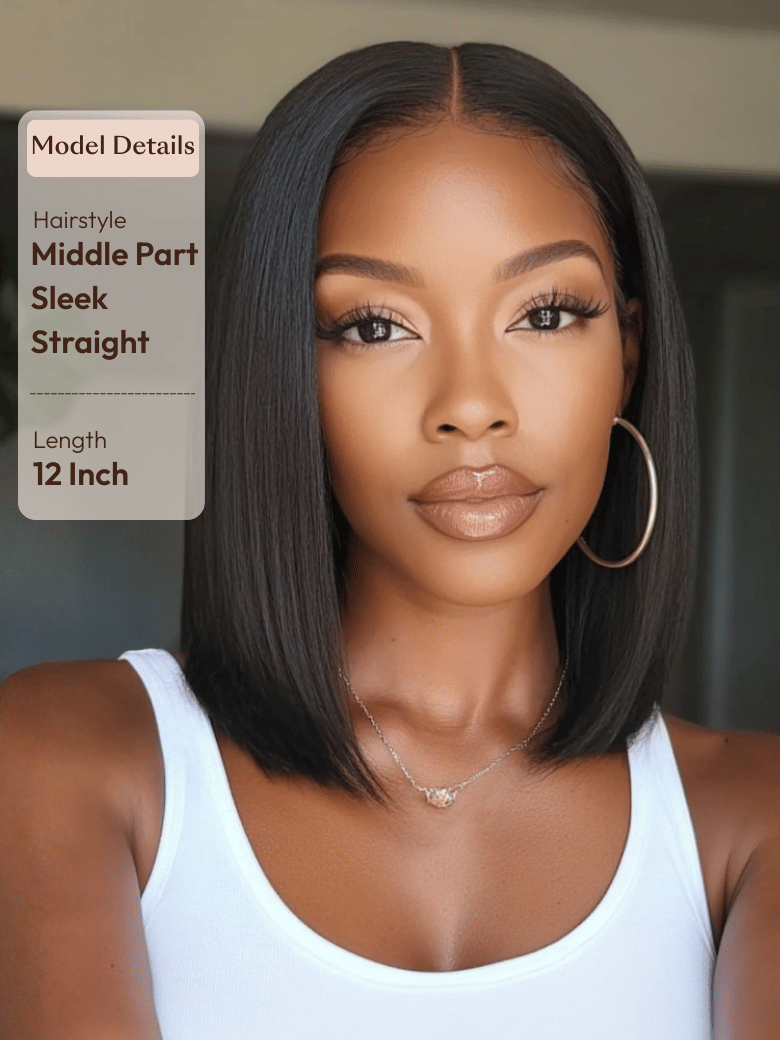 UNice Bye-Bye Knots Wig 7x5 & 13x4 Put On And Go Glueless Lace Bleached Knots Bob Wig 150% Density