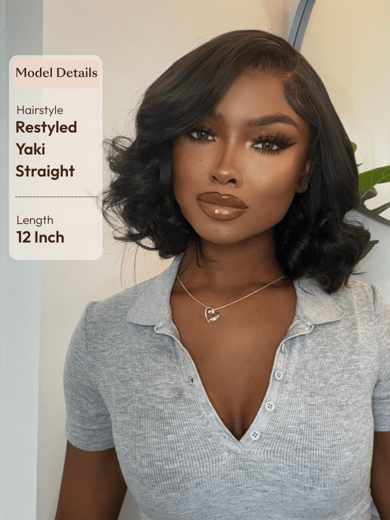 UNice Bye-Bye Knots Wig 7x5 & 13x4 Put On And Go Glueless Lace Bleached Knots Bob Drawstring Wig 150% Density