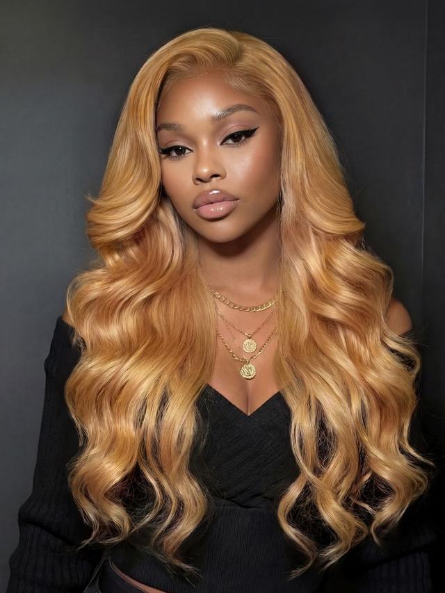 UNice Bye-Bye Knots Wig Pre-Cut 7x5 Glueless Lace & 13x4 Pre Everything Honey Blonde Body Wave Wig With Bleached Clean Knots
