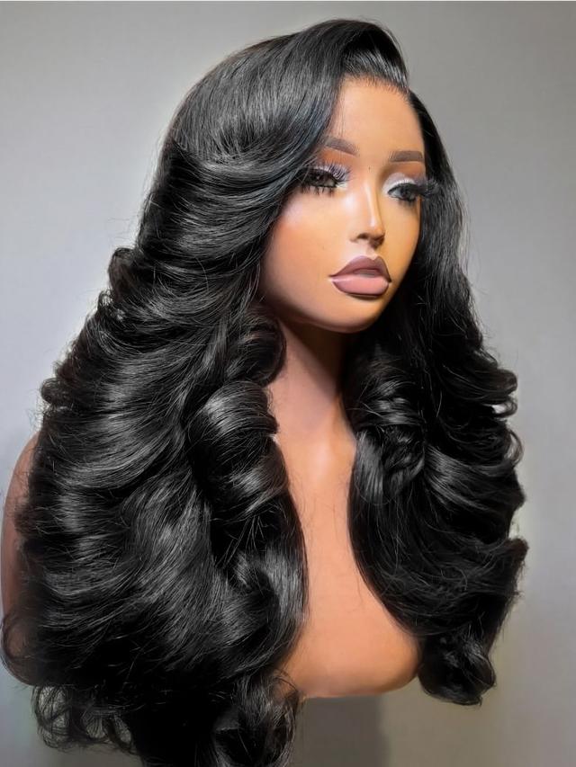 UNice Bye-Bye Slip™ Wig Feathered Layer Left Side Part 200% Density Wig with Secure Silicone Strips and Drawstring