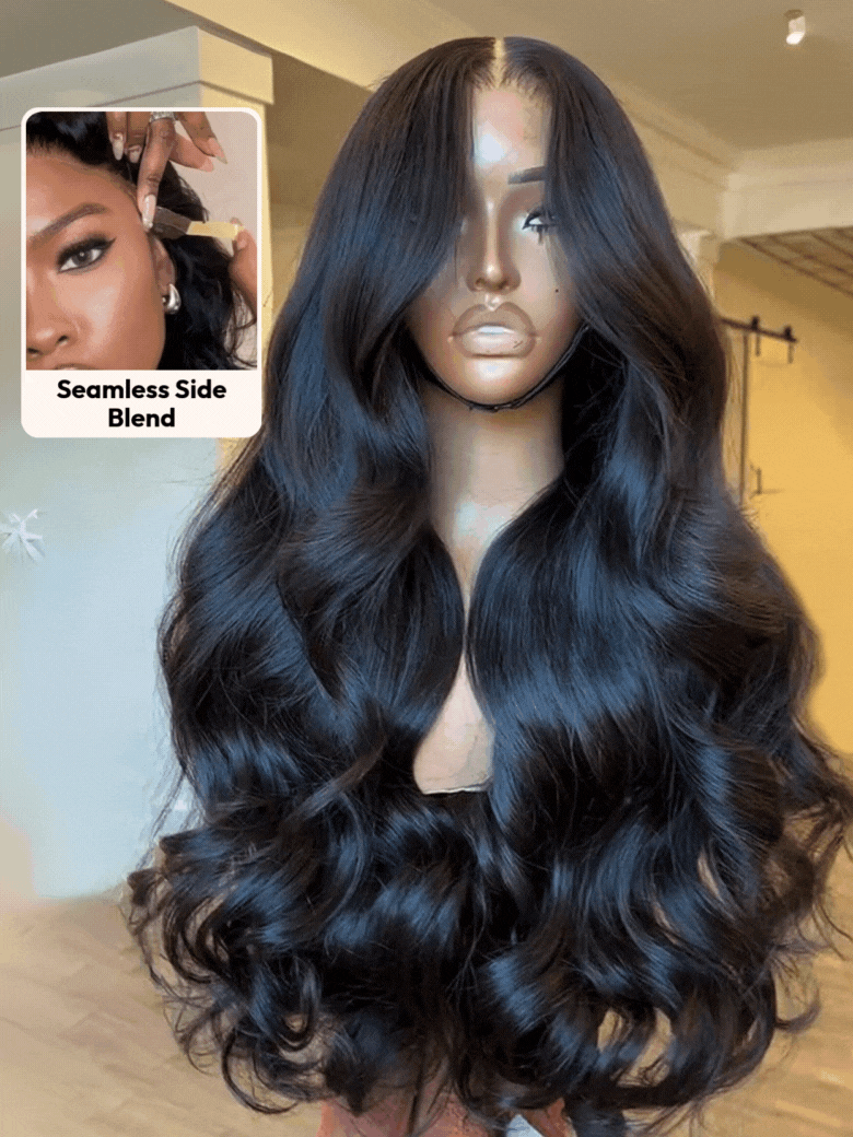 UNice 13x4 Pre-Everything™ Transparent Lace Front 3D Body Wave Wig Real Ear To Ear With Invisi Drawstring Wig Lace Fit Better