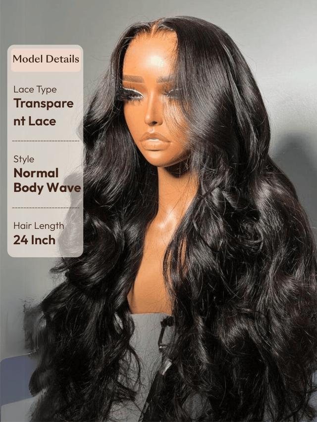 UNice 13x4 Pre-Everything™ Transparent Lace Front 3D Body Wave Wig Real Ear To Ear With Invisi Drawstring Wig Lace Fit Better