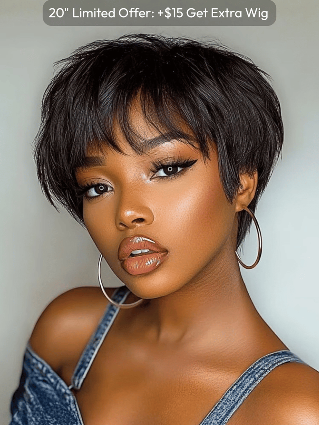 UNice 7x5 Bye-Bye Knots™ Wig Glueless Lace Sunset Jerry Curly for Reddish Brown Drawstring Wig With Bleached Knots 150% Density