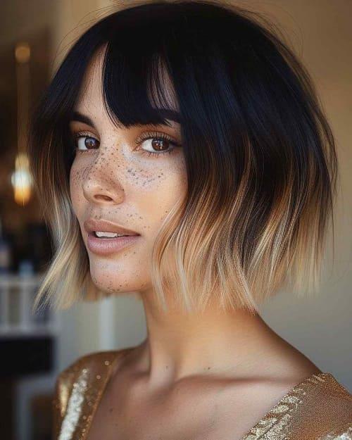 Blonde Tips on Short Hair