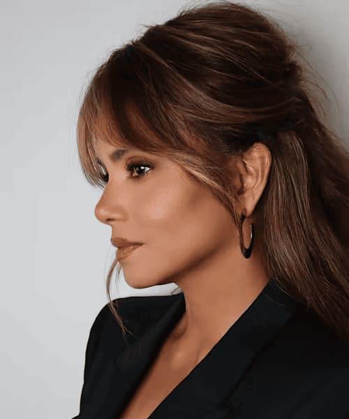 Halle Berry Half up Half down