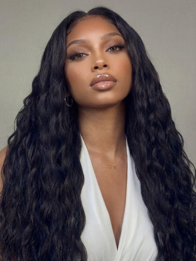 UNice Bye-Bye Knots™ 7x5 Lace Body Curls Wig with Feathered Layers & Invisi Drawstring 180% Density