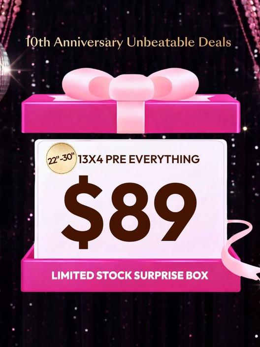 UNICE $79 Surprise Box Randomly Get 24''-28'' 7x5 Bye Bye Knots Value $299-$399