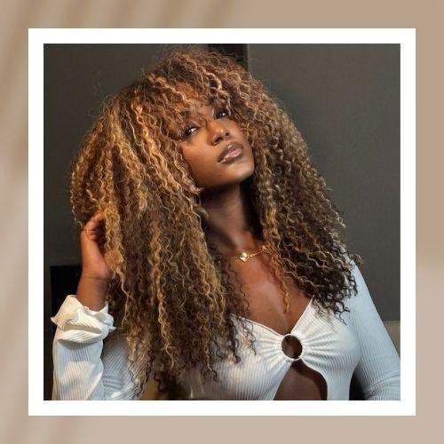 Blonde Highlights for Curly Hair