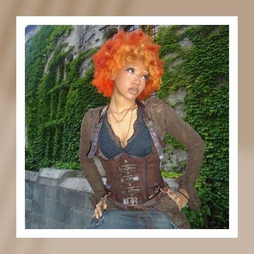 Ginger Highlights for Curly Hair