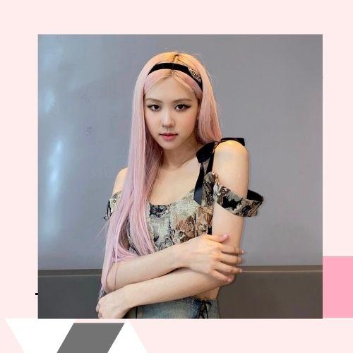 rose blackpink Pastel Pink hair
