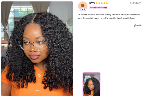 Finger Coil Ends Review unice wig