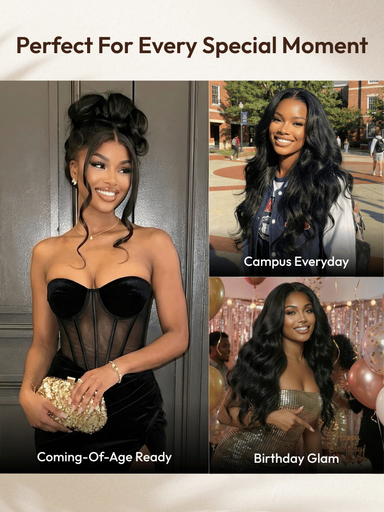 13x4 HD Lace Pre-Everything™ Body Wave Wig – Pull & Go Fit Ear-to-Ear with Invisi Drawstring