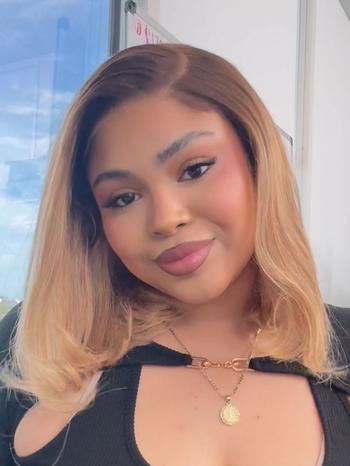 UNice Bye-Bye Slip 7x5 Lace Blonde with Brown Roots Side Part Blunt Bob Drawstring Wig 150% destiny