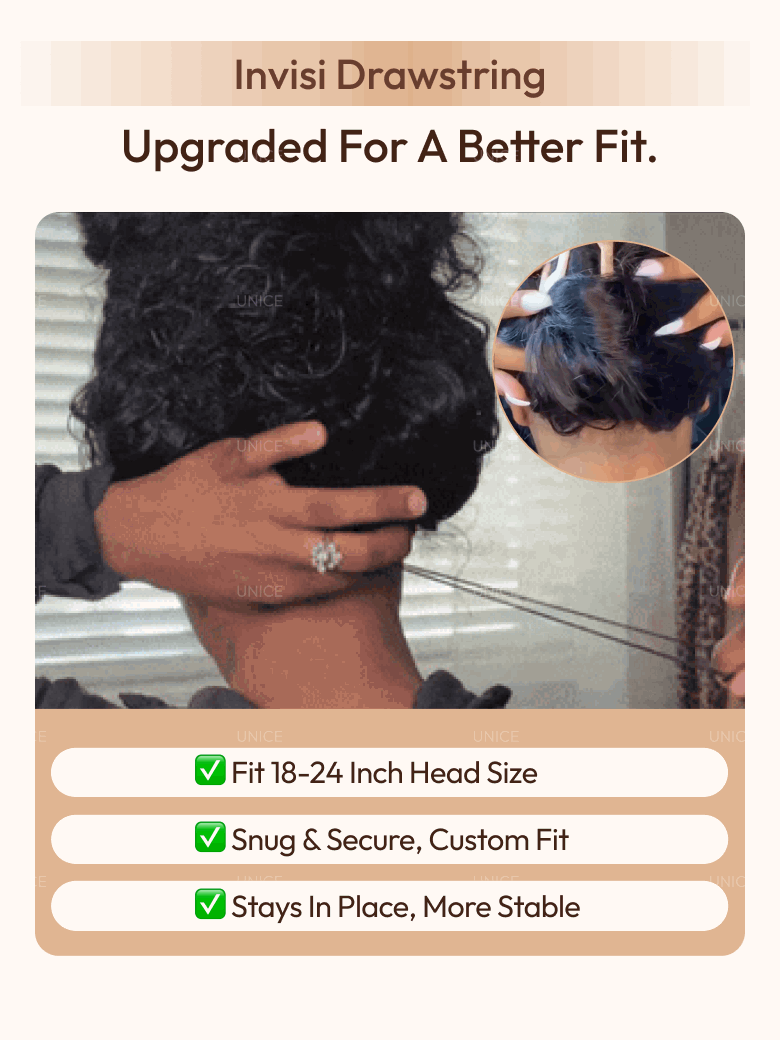 wig install adjust the wig drawstring