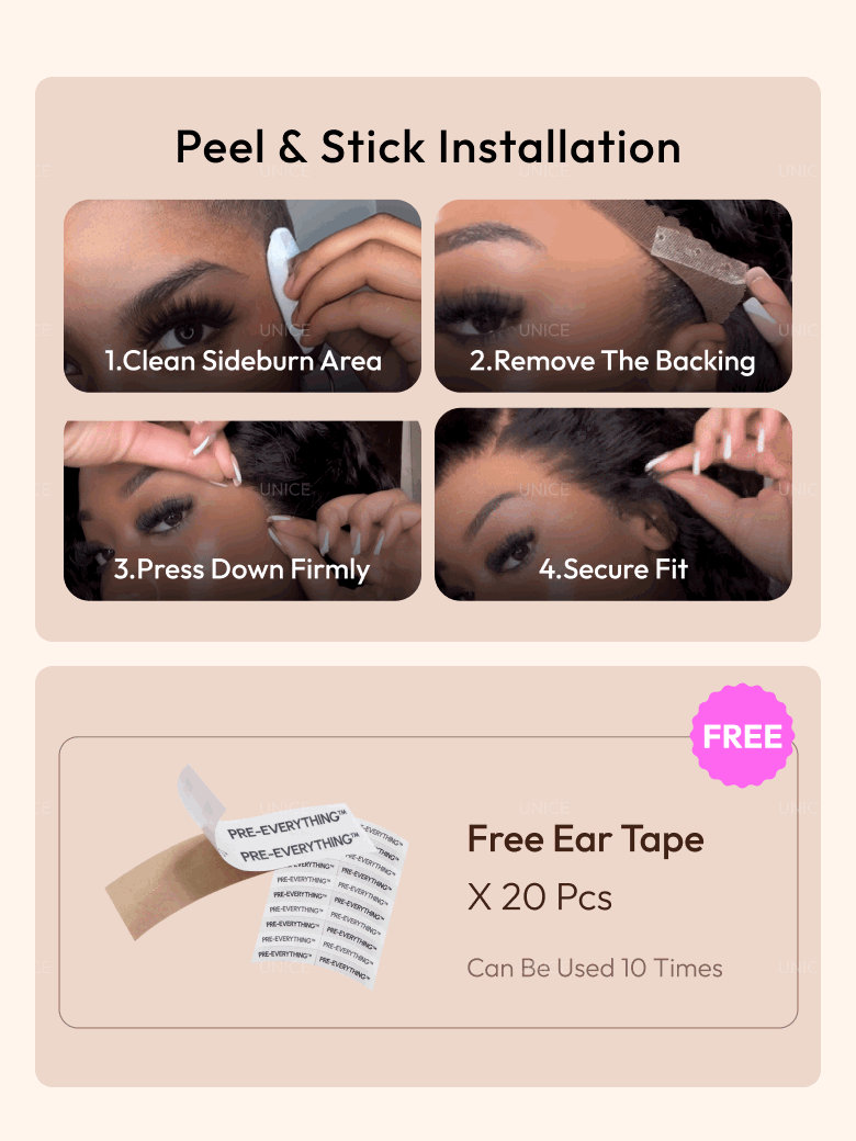 UNice 13x4 Pre-Everything™ Transparent Lace & HD Lace Front Pull And Go 3D Body Wave Wig Real Ear To Ear With Invisi Drawstring Wig