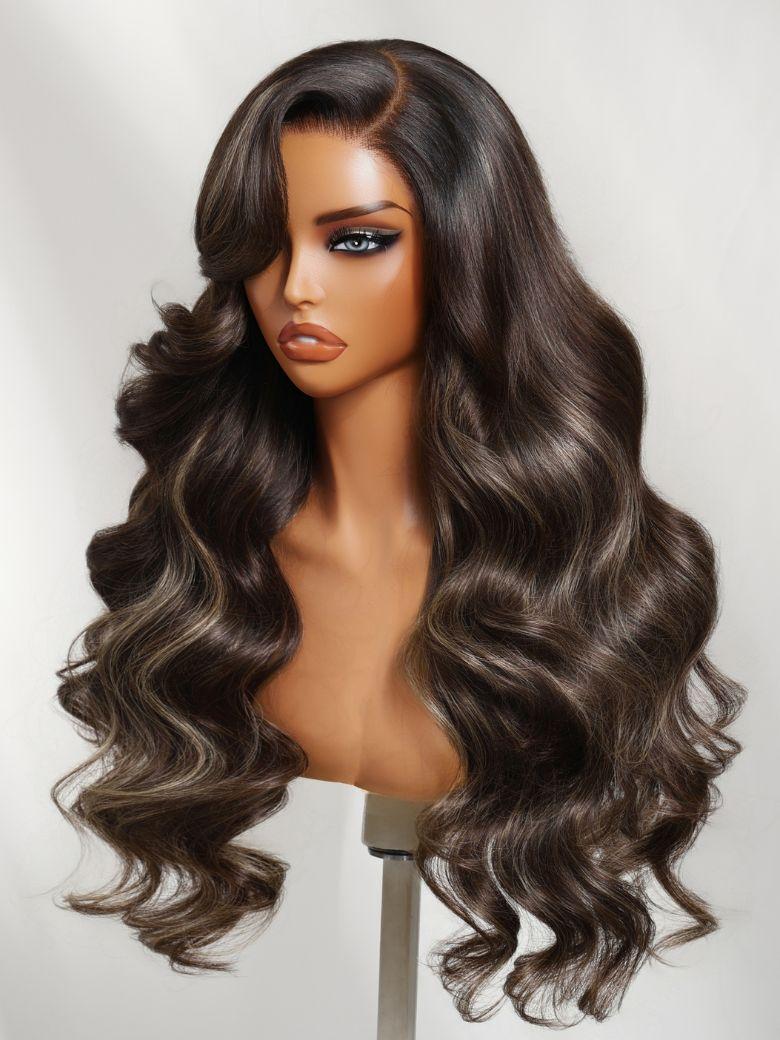 UNice 13x4 Pre-Everything™ Lace Frontal Golden Blond Loose Body Wave Face Framing Layers Drawstring Wig