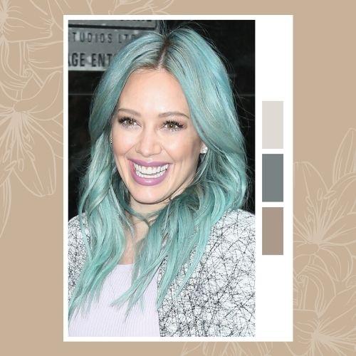 Hilary Duff Blue Hair