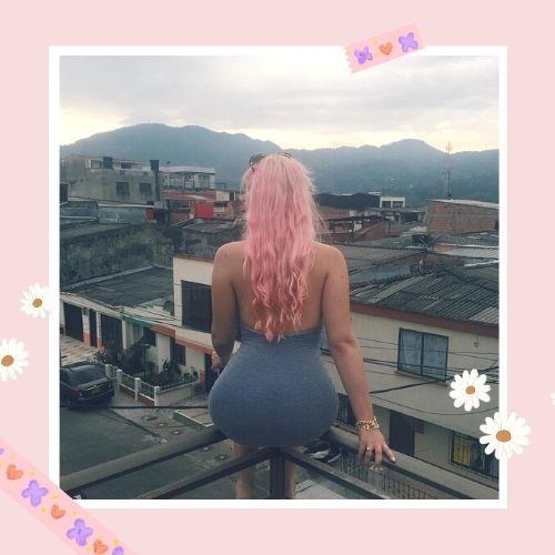 Kali Uchis Pink Hair