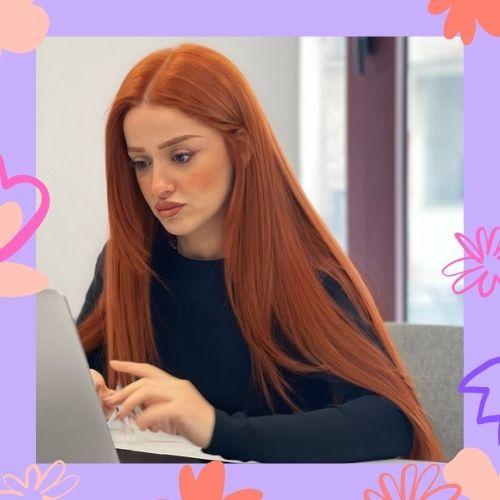 Orange Brown Hair Color