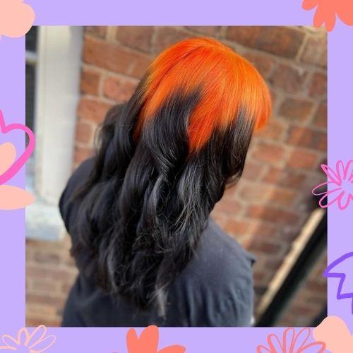 Black and Orange Hair Color