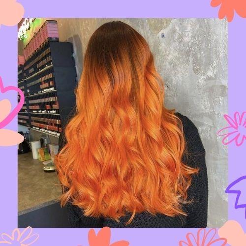 Orange Ombre Hair Color