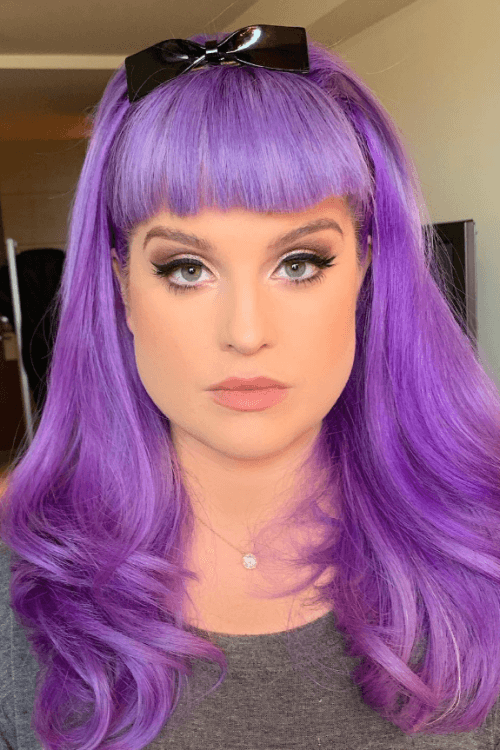 kelly osbourne lavender hair