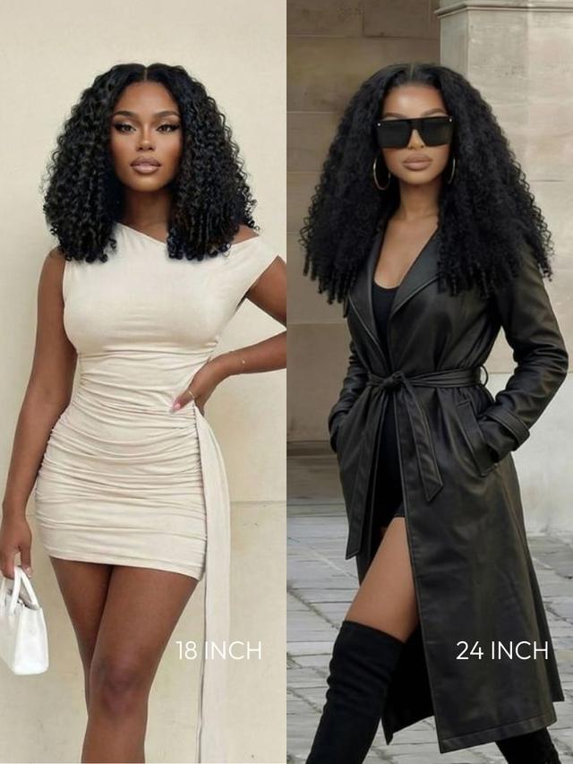 UNice Bye-Bye Slip 7x5 Lace & 13x4 Pre-Everything Curly Texture Premium Hair Drawstring Wig With Finger Coil Ends