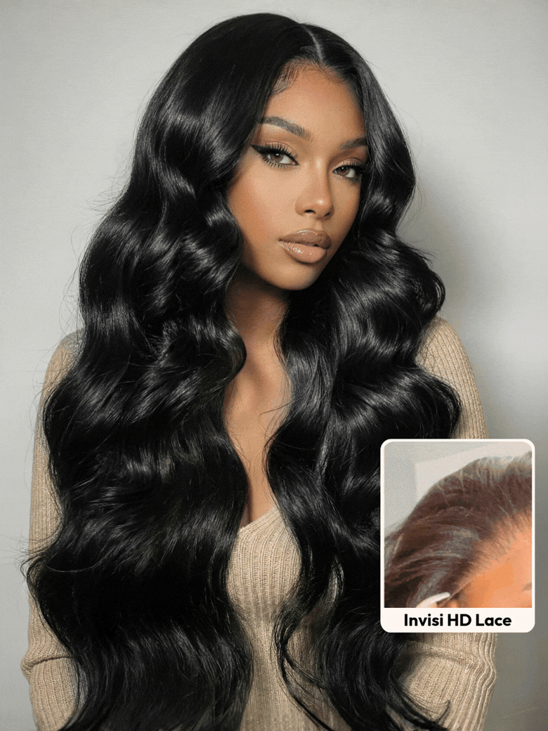 UNice 13x4 HD Real Scalp™ Wig Pull And Go Drawstring Loose Wave with Face Framing Curtain Bangs