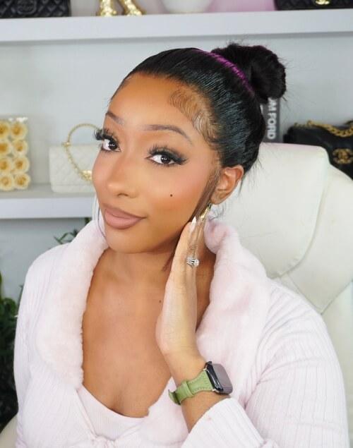 high bun hairstyle for job intervew