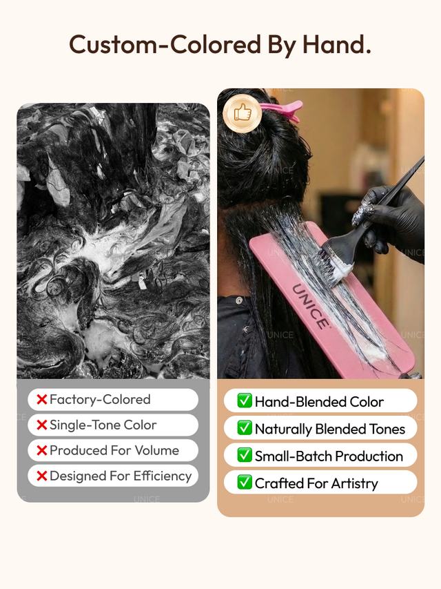 UNice 13x4 Bye Bye Slip™ Lace Frontal Bronde Color With Honey Blonde Highlights Water Wave Glueless Drawstring Wig