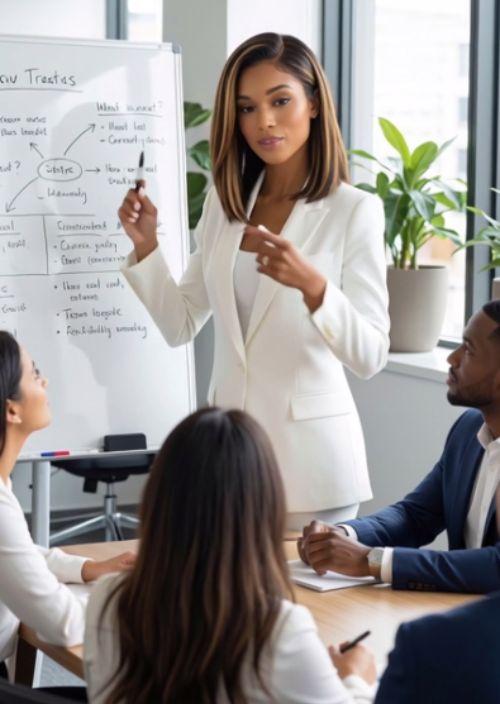Sleek Chin-Length Bob